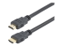 StarTech.com 6ft (2m) HDMI Cable, 4K High Speed HDMI Cable with Ethernet, UHD 4K 30Hz Video, HDMI 1.4 Cable, Ultra HD HDMI Monitors, Projectors, TVs & Displays, Black HDMI Cord - Høyre vinkel