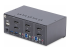 StarTech.com 2-Port Dual-Monitor DisplayPort KVM Switch, 4K 60Hz, 2x USB 5Gbps Hub Ports, 2x USB 2.0 HID Ports, Hotkey and Push-Button Switching, TAA Compliant - Tilbake