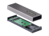 StarTech.com USB-C 10Gbps to M.2 NVMe or M.2 SATA SSD Enclosure, Tool-free M.2 PCIe/SATA NGFF SSD Enclosure, Portable Aluminum Case, USB Type-C & USB-A Host Cables, For 2230/2242/2260/2280 - Høyre vinkel