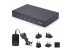 StarTech.com 4-Port KM Switch with Mouse Roaming, USB Switch for Keyboard/Mouse, 3.5mm and USB Audio, Peripheral Sharing for 4 Computers, USB 3.0 Switcher, TAA Compliant - Høyre vinkel