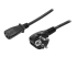 StarTech.com 2m (6ft) Computer Power Cord, 18AWG, EU Schuko to C13 Power Cord, 10A 250V, Black Replacement AC Cord, TV/Monitor Power Cable, Schuko CEE 7/7 to IEC 60320 C13 Power Cord - Høyre vinkel